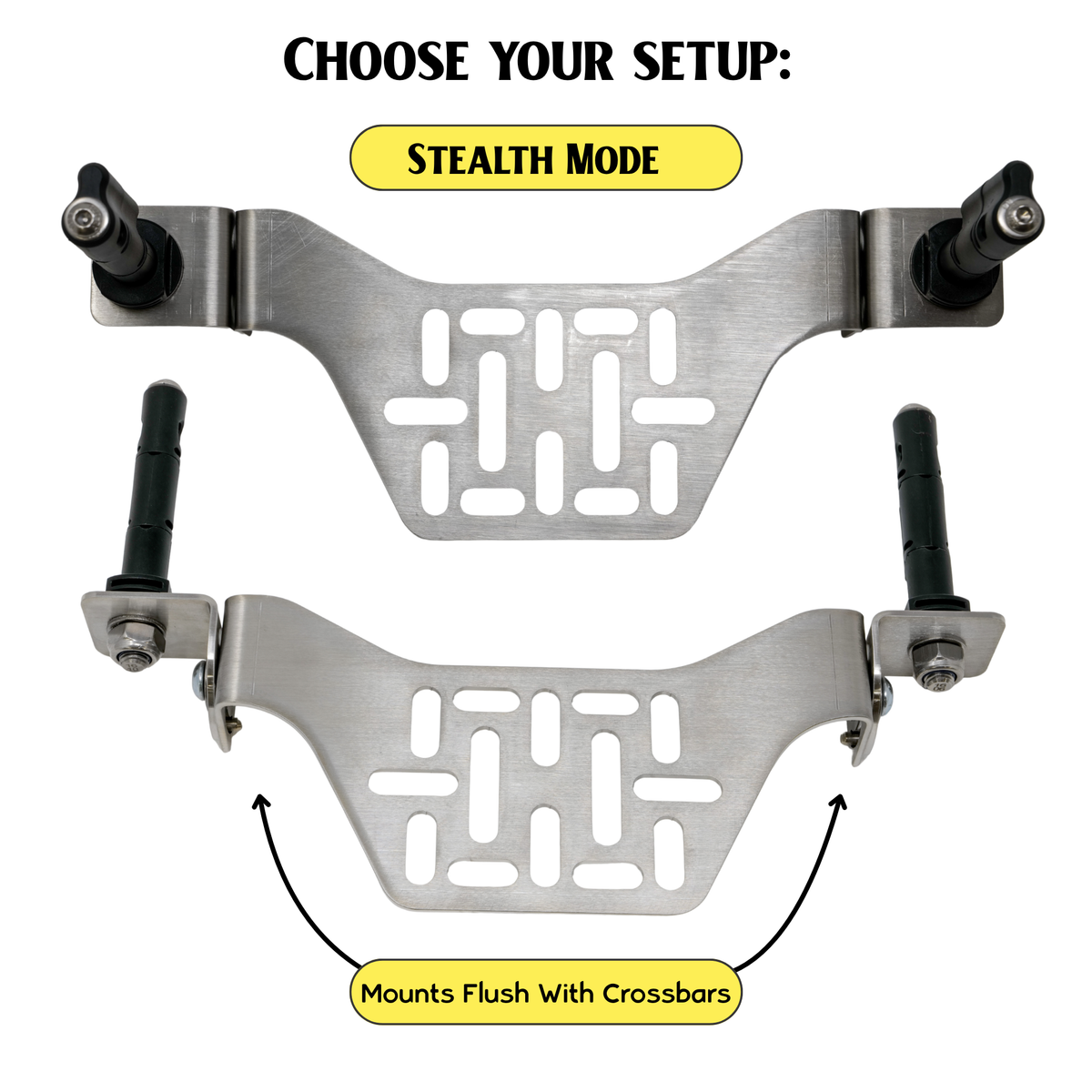 Overland Kitted Stealth Folding MAXTRAX® Roof Rack Mount