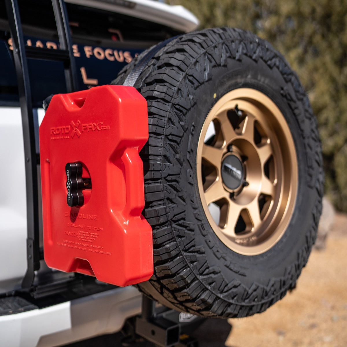 Heavy-Duty Rotopax® Spare Tire Mount