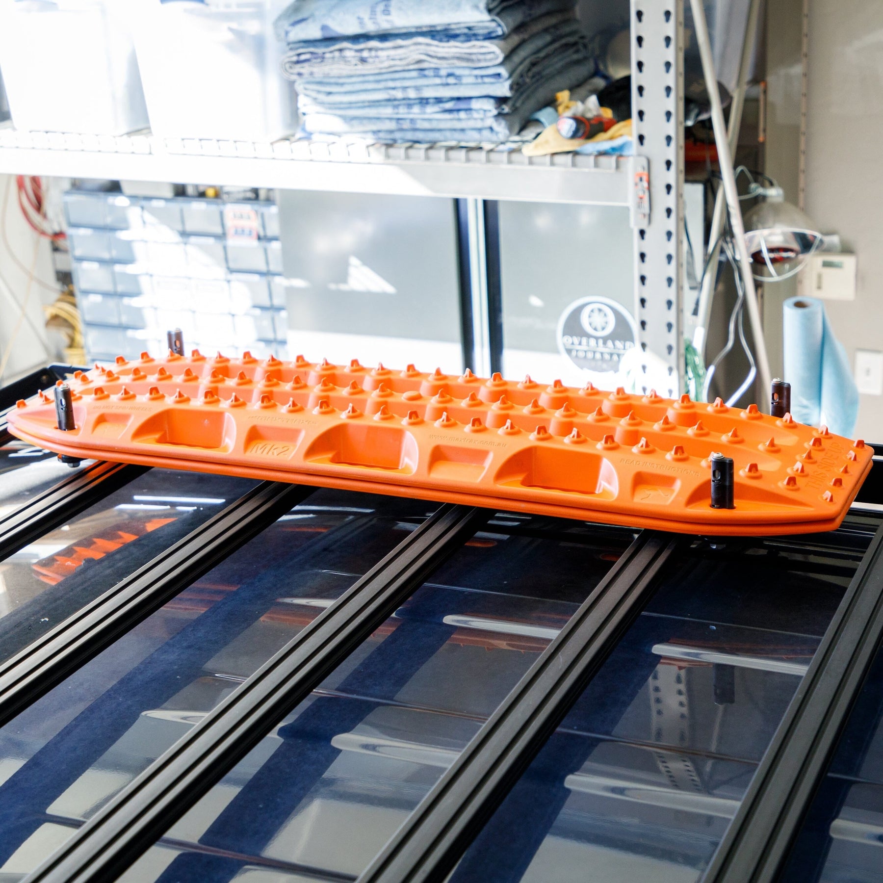 Overland Kitted Flat Roof Rack Mount For MAXTRAX - Universal fitment with hardware for Rhino Rack Prinsu and Front Runner