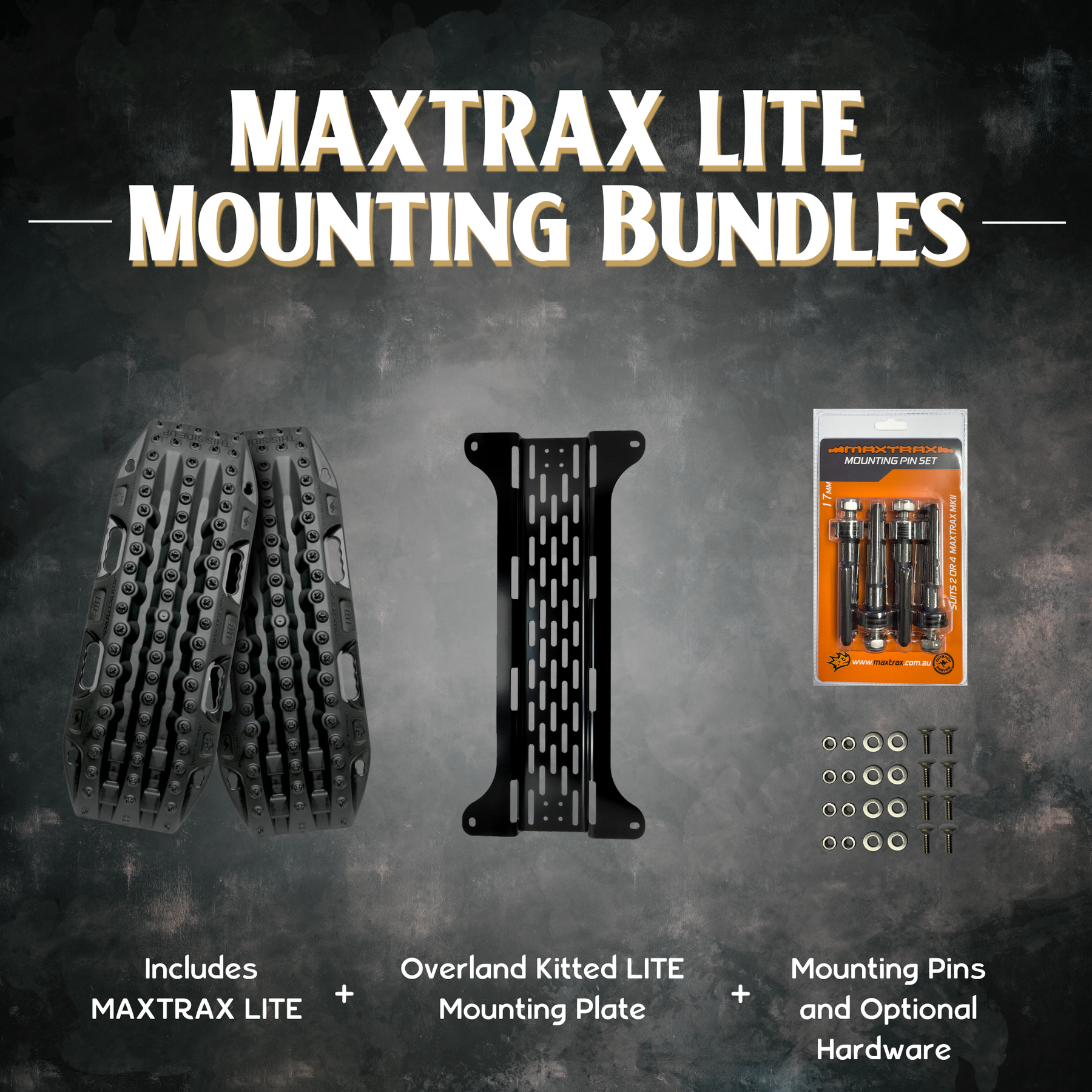 MAXTRAX LITE x Overland Kitted Mounting Plate Bundle   Overland Kitted- Overland Kitted