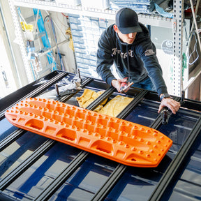 Overland Kitted Flat Prinsu Roof Rack Mount For MAXTRAX - Universal fitment with hardware for Rhino Rack Prinsu and Front Runner