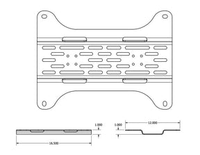 Overland Kitted Universal Mounting Plate for MAXTRAX® Mini  Mounting Gear Overland Kitted- Overland Kitted