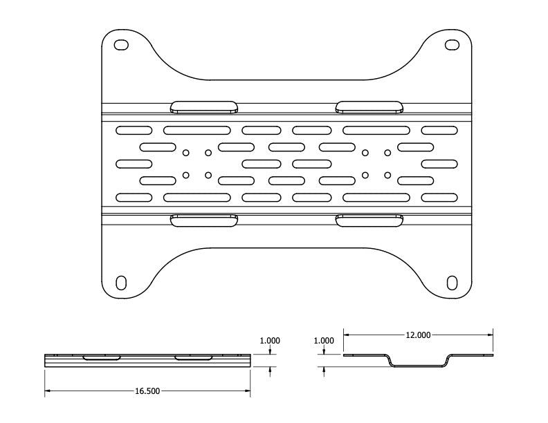 Overland Kitted Universal Mounting Plate for MAXTRAX® Mini  Mounting Gear Overland Kitted- Overland Kitted